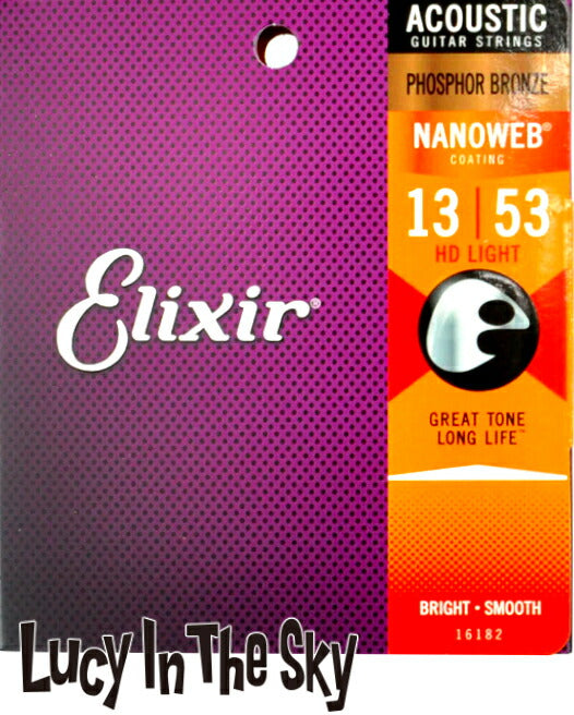 Elixir(エリクサー)アコキ?弦NANOWEBPhosphorBronzeHDLight#16182［.013-.053］