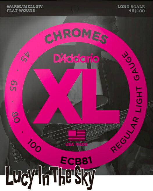 D'Addario（ダダリオ）ベース弦ChromesBassLight#ECB81［.045-.100］