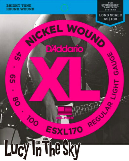 D'Addario（ダダリオ）ベース弦ダブルボールエンドNickelWoundBass#ESXL170［.045-.100］